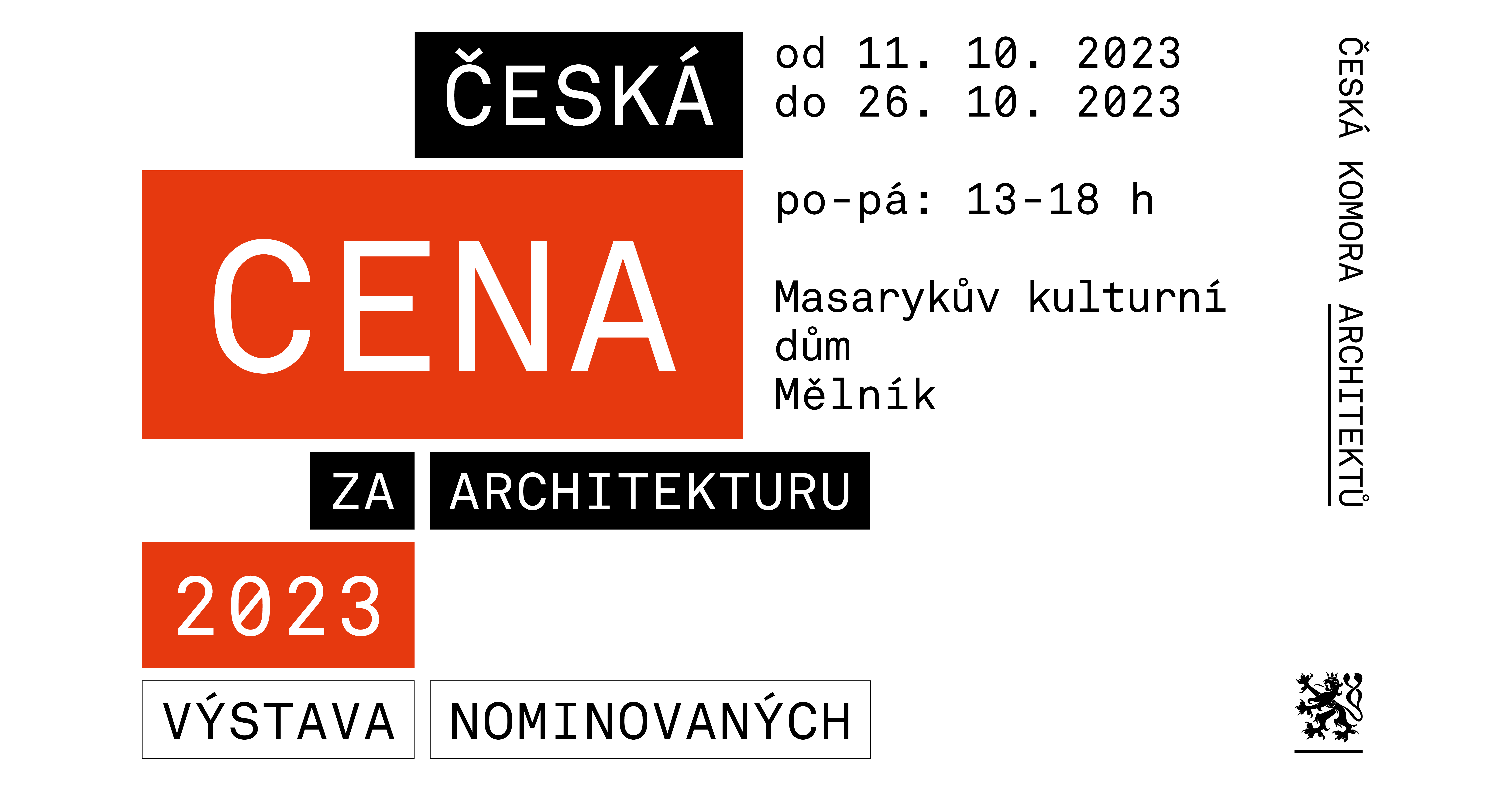 Výstava České ceny za architekturu - Dny architektury 2023