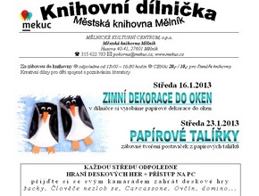 Zimní dekorace do oken